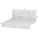 Halmstad Brown King Platform Bed
