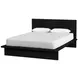 Halmstad Black Queen Platform Bed