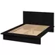 Halmstad Black Queen Platform Bed