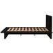 Halmstad Black Queen Platform Bed