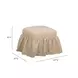 Gertrude Yellow Performance Fabric Upholstered Square Skirted Ottoman