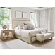 Sunset Key Abbott Beige Upholstered 62" Bed Bench