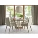 Sunset Key Aiden Channeled Beige Upholstered Arm Chair