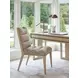 Sunset Key Aiden Channeled Tan Upholstered Side Chair