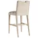 Sunset Key Greer Channeled Beige Upholstered Bar Stool