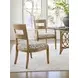 Key Biscayne Delano Brown and White Upholstered Side Chair
