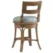 Key Biscayne Bay Harbour Green Upholstered Counter Height Stool
