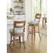 Key Biscayne Bay Harbour Green Upholstered Counter Height Stool