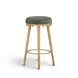 Oodle Green Performance Vegan Mohair Upholstered Bar Stool
