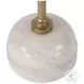 Zion Beige Gold and White Side Table