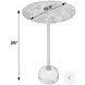 Zion Beige Gold and White Side Table