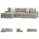Avaliyah Ash Modular 3 Piece LAF Chaise Sectional