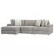 Avaliyah Ash Modular 3 Piece LAF Chaise Sectional