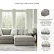 Avaliyah Ash Modular 3 Piece RAF Chaise Sectional