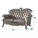 Dresden Gray 71" Loveseat with Pillow and Nailhead Trim