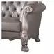 Dresden Gray 71" Loveseat with Pillow and Nailhead Trim