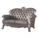 Dresden Gray 71" Loveseat with Pillow and Nailhead Trim