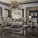 Dresden Gray 71" Loveseat with Pillow and Nailhead Trim