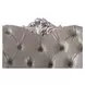 Dresden Gray Upholstered Accent Chair with 1 Pillow and Nailhead Trim
