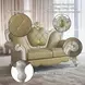 Picardy Butterscotch 70" Loveseat with Pillow and Nailhead Trim