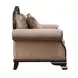 Chateau De Ville Beige 89" Sofa with Pillows and Nailhead Trim