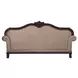 Chateau De Ville Beige 89" Sofa with Pillows and Nailhead Trim