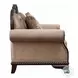 Chateau De Ville Fabric and Espresso Nailhead Trim Chair with Pillow