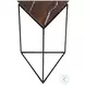 Addis Brown Pyramid Side Table