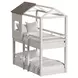 Lodge Cookies and Cream Twin Over Twin Loft Bunk Bed