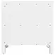 Nora Smooth White 3 Drawer Nightstand