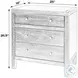 Nora Antique Taupe Rectangular 3 Drawer Nightstand