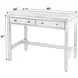 Nora Antique Taupe 40" Rectangular 2 Drawer Writing Desk