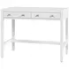 Nora White 40" Rectangular 2 Drawer Writing Desk