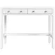 Nora White 40" Rectangular 2 Drawer Writing Desk