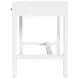 Nora White 40" Rectangular 2 Drawer Writing Desk