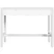 Nora White 40" Rectangular 2 Drawer Writing Desk