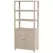 Nora Antique Taupe 32" 3 Tier Etagere Bookcase