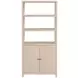 Nora Antique Taupe 32" 3 Tier Etagere Bookcase