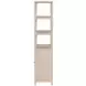 Nora Antique Taupe 32" 3 Tier Etagere Bookcase