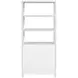 Nora White 32" 3 Tier Etagere Bookcase