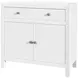 Nora White 31" 1 Drawer 2 Door Accent Storage Cabinet