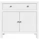Nora White 31" 1 Drawer 2 Door Accent Storage Cabinet