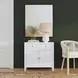 Nora White 31" 1 Drawer 2 Door Accent Storage Cabinet