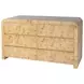 Cora Light Burl 6 Drawer Dresser