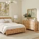 Cora Light Burl Rectangular Wall Mirror