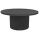 Reba Black Round Cocktail Table
