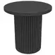 Reba Black Round End Table