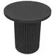 Reba Black Round End Table