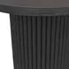 Reba Black Round End Table