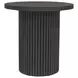 Reba Black Round End Table